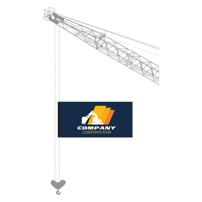 Corporate Crane Flag - 6000mm x 2000mm | Powerpac